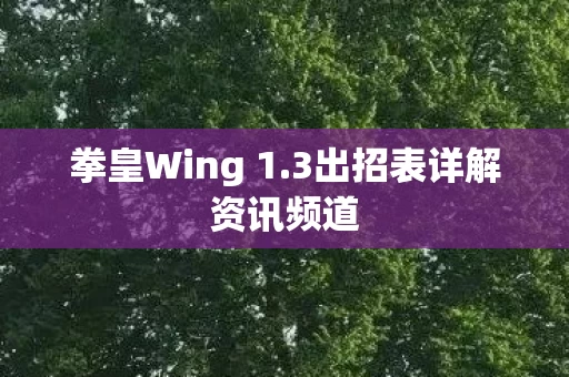3出招表详解资讯频道图片