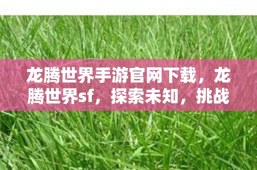 龙腾世界手游官网下载，龙腾世界sf，探索未知，挑战极限