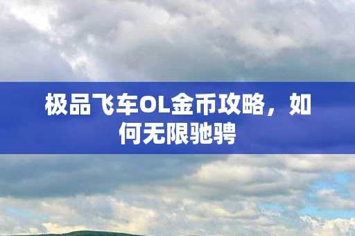 极品飞车OL金币攻略图片