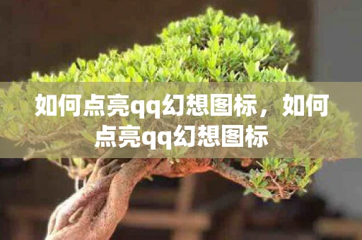 如何点亮qq幻想图标，如何点亮qq幻想图标