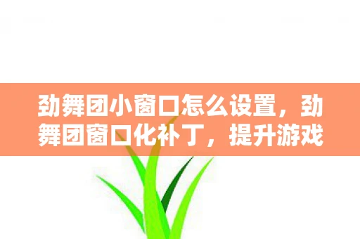 劲舞团小窗口怎么设置,劲舞团窗口化补丁,提升游戏体验的必备神器 劲舞团小窗口怎么设置,劲舞团窗口化补丁,提升游戏体验的必备神器