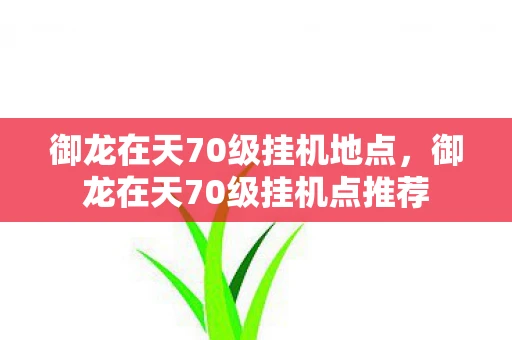 御龙在天70级挂机地点，御龙在天70级挂机点推荐