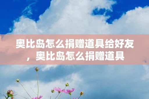奥比岛怎么捐赠道具给好友,奥比岛怎么捐赠道具 奥比岛怎么捐赠道具给好友,奥比岛怎么捐赠道具
