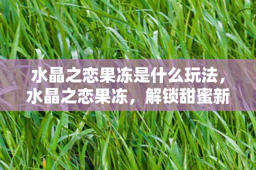 水晶之恋果冻是什么玩法，水晶之恋果冻，解锁甜蜜新玩法