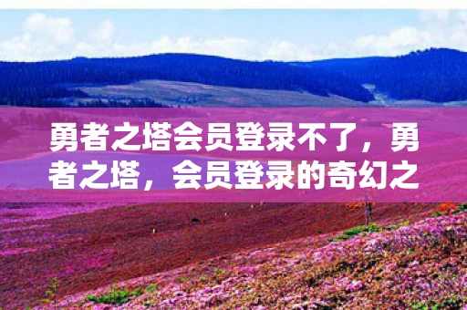 勇者之塔会员登录不了，勇者之塔，会员登录的奇幻之旅