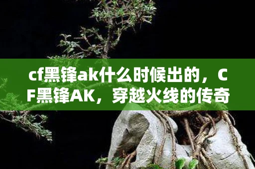 cf黑锋ak什么时候出的，CF黑锋AK，穿越火线的传奇武器