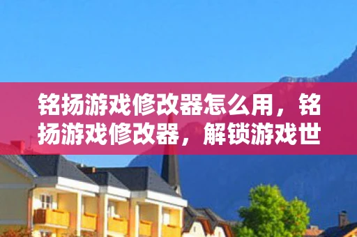 铭扬游戏修改器怎么用，铭扬游戏修改器，解锁游戏世界的无限可能