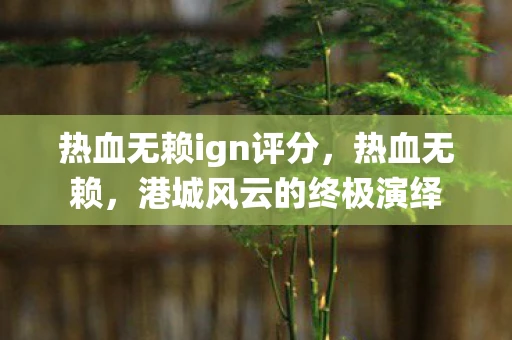 热血无赖ign评分，热血无赖，港城风云的终极演绎