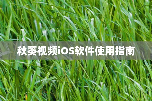 秋葵视频iOS软件使用指南图片