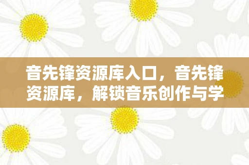 音先锋资源库入口，音先锋资源库，解锁音乐创作与学习的无限可能