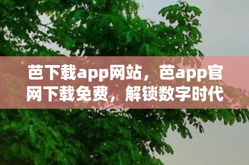 芭下载app网站，芭app官网下载免费，解锁数字时代新体验