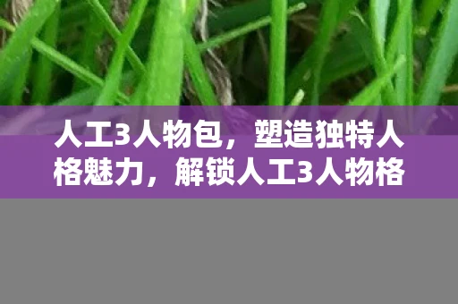 人工3人物包,塑造独特人格魅力,解锁人工3人物格的奥秘 人工3人物包,塑造独特人格魅力,解锁人工3人物格的奥秘