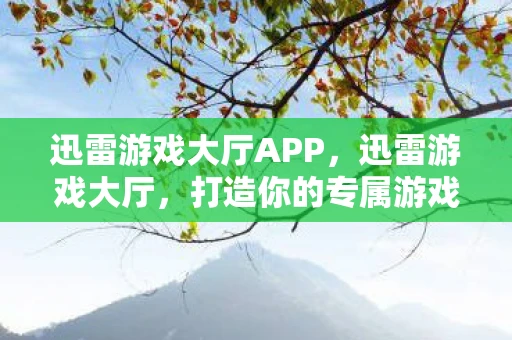 迅雷游戏大厅APP，迅雷游戏大厅，打造你的专属游戏乐园