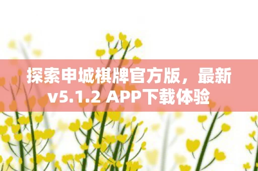 探索申城棋牌官方版图片