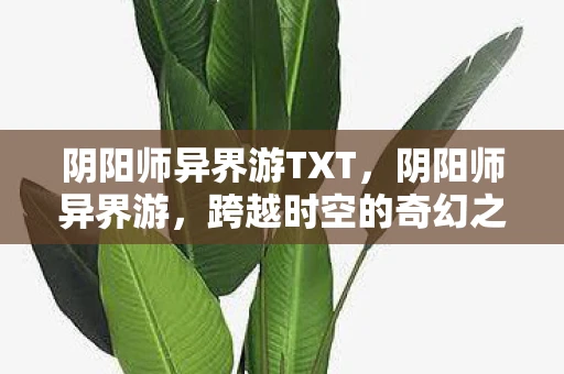 阴阳师异界游TXT，阴阳师异界游，跨越时空的奇幻之旅