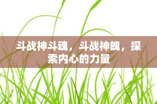 斗战神斗魂，斗战神魄，探索内心的力量