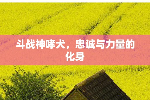 斗战神哮犬,忠诚与力量的化身 斗战神哮犬,忠诚与力量的化身