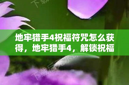 地牢猎手4祝福符咒怎么获得,地牢猎手4,解锁祝福符咒的神秘之旅 地牢猎手4祝福符咒怎么获得,地牢猎手4,解锁祝福符咒的神秘之旅