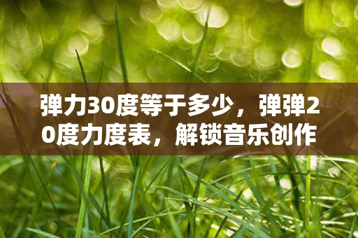弹力30度等于多少,弹弹20度力度表,解锁音乐创作新境界 弹力30度等于多少,弹弹20度力度表,解锁音乐创作新境界