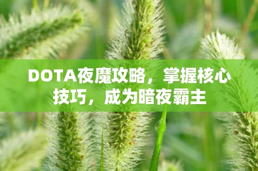 DOTA夜魔攻略图片