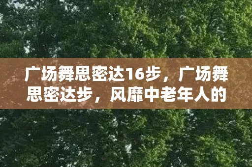 广场舞思密达16步,广场舞思密达步,风靡中老年人的新潮流 广场舞思密达16步,广场舞思密达步,风靡中老年人的新潮流