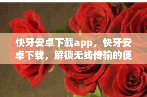 快牙安卓下载app，快牙安卓下载，解锁无线传输的便捷之道