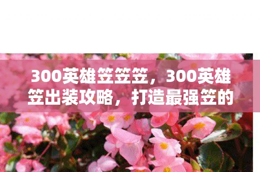 300英雄笠笠笠，300英雄笠出装攻略，打造最强笠的装备搭配