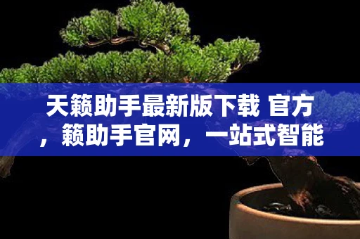 天籁助手最新版下载 官方，籁助手官网，一站式智能音频解决方案