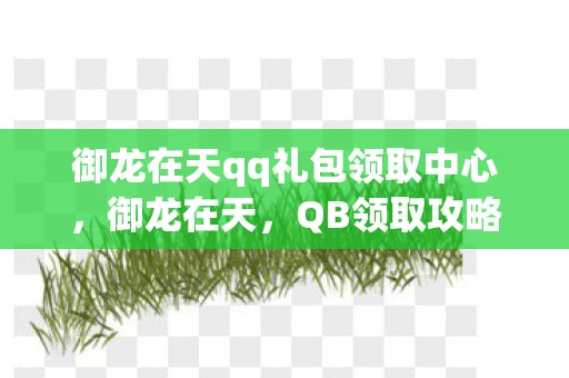 御龙在天qq礼包领取中心，御龙在天，QB领取攻略大揭秘