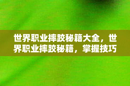 世界职业摔跤秘籍大全，世界职业摔跤秘籍，掌握技巧，征服擂台