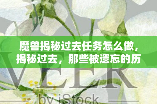 魔兽揭秘过去任务怎么做，揭秘过去，那些被遗忘的历史瞬间