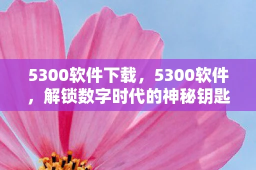 5300软件下载，5300软件，解锁数字时代的神秘钥匙