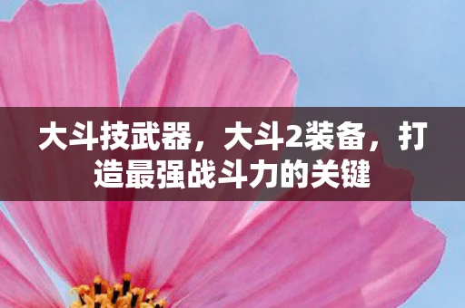 大斗技武器,大斗2装备,打造最强战斗力的关键 大斗技武器,大斗2装备,打造最强战斗力的关键