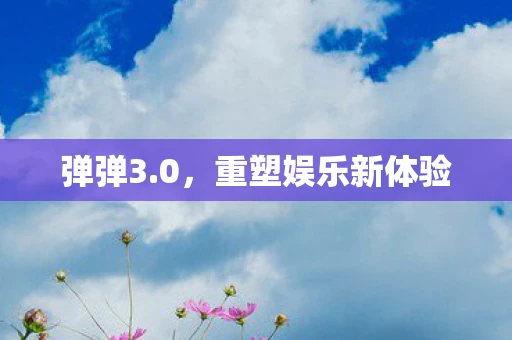 弹弹3.0，重塑娱乐新体验