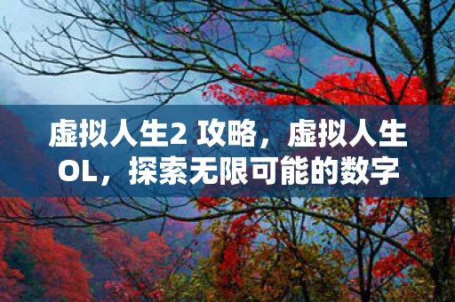 虚拟人生2 攻略，虚拟人生OL，探索无限可能的数字世界
