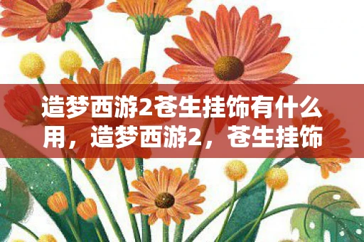 造梦西游2苍生挂饰有什么用,造梦西游2,苍生挂饰的神秘力量 造梦西游2苍生挂饰有什么用,造梦西游2,苍生挂饰的神秘力量