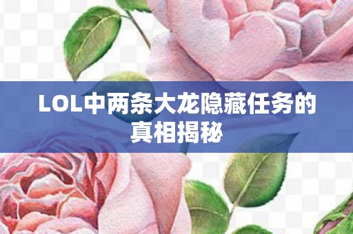 LOL中两条大龙隐藏任务的真相揭秘图片