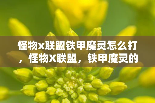 怪物x联盟铁甲魔灵怎么打，怪物X联盟，铁甲魔灵的传奇冒险