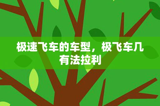 极速飞车的车型，极飞车几有法拉利