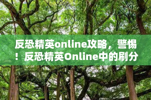 反恐精英online攻略,警惕!反恐精英Online中的刷分行为,可能让你陷入法律困境 反恐精英online攻略,警惕!反恐精英Online中的刷分行为,可能让你陷入法律困境