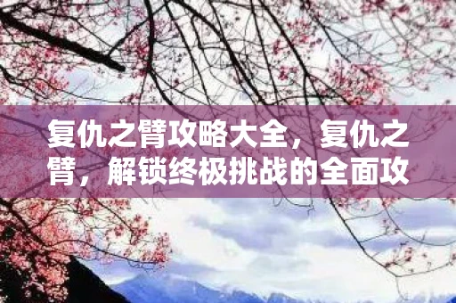 复仇之臂攻略大全,复仇之臂,解锁终极挑战的全面攻略 复仇之臂攻略大全,复仇之臂,解锁终极挑战的全面攻略