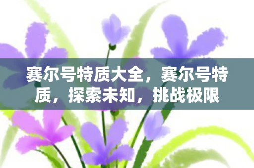 赛尔号特质大全，赛尔号特质，探索未知，挑战极限