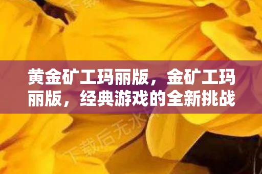 黄金矿工玛丽版，金矿工玛丽版，经典游戏的全新挑战