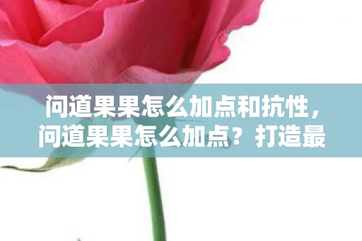 问道果果怎么加点和抗性，问道果果怎么加点？打造最强辅助角色攻略