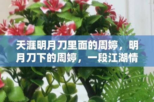 天涯明月刀里面的周婷，明月刀下的周婷，一段江湖情仇的传奇