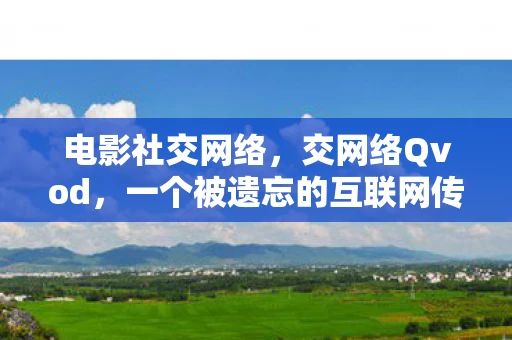 电影社交网络，交网络Qvod，一个被遗忘的互联网传奇