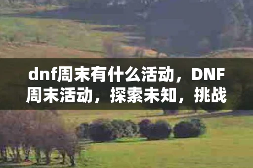 dnf周末有什么活动，DNF周末活动，探索未知，挑战极限