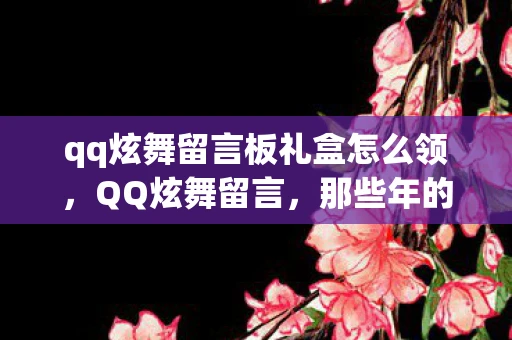 qq炫舞留言板礼盒怎么领，QQ炫舞留言，那些年的青春回忆