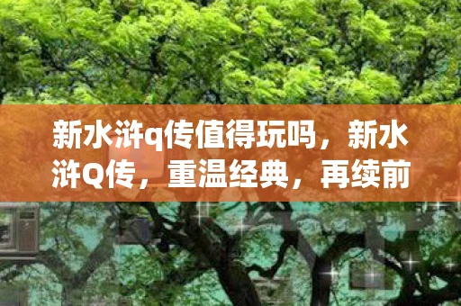 新水浒q传值得玩吗，新水浒Q传，重温经典，再续前缘