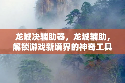 龙城决辅助器,龙城辅助,解锁游戏新境界的神奇工具 龙城决辅助器,龙城辅助,解锁游戏新境界的神奇工具